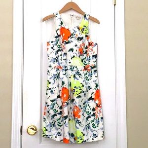 Gap White Floral Dress with Pockets
